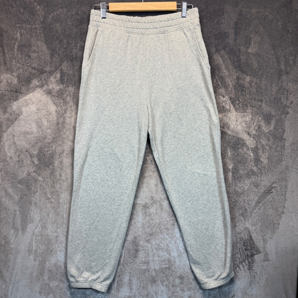American Eagle Joggers Womens S Gray Cotton Blend Sweatpants Elastic Waist Cuffs